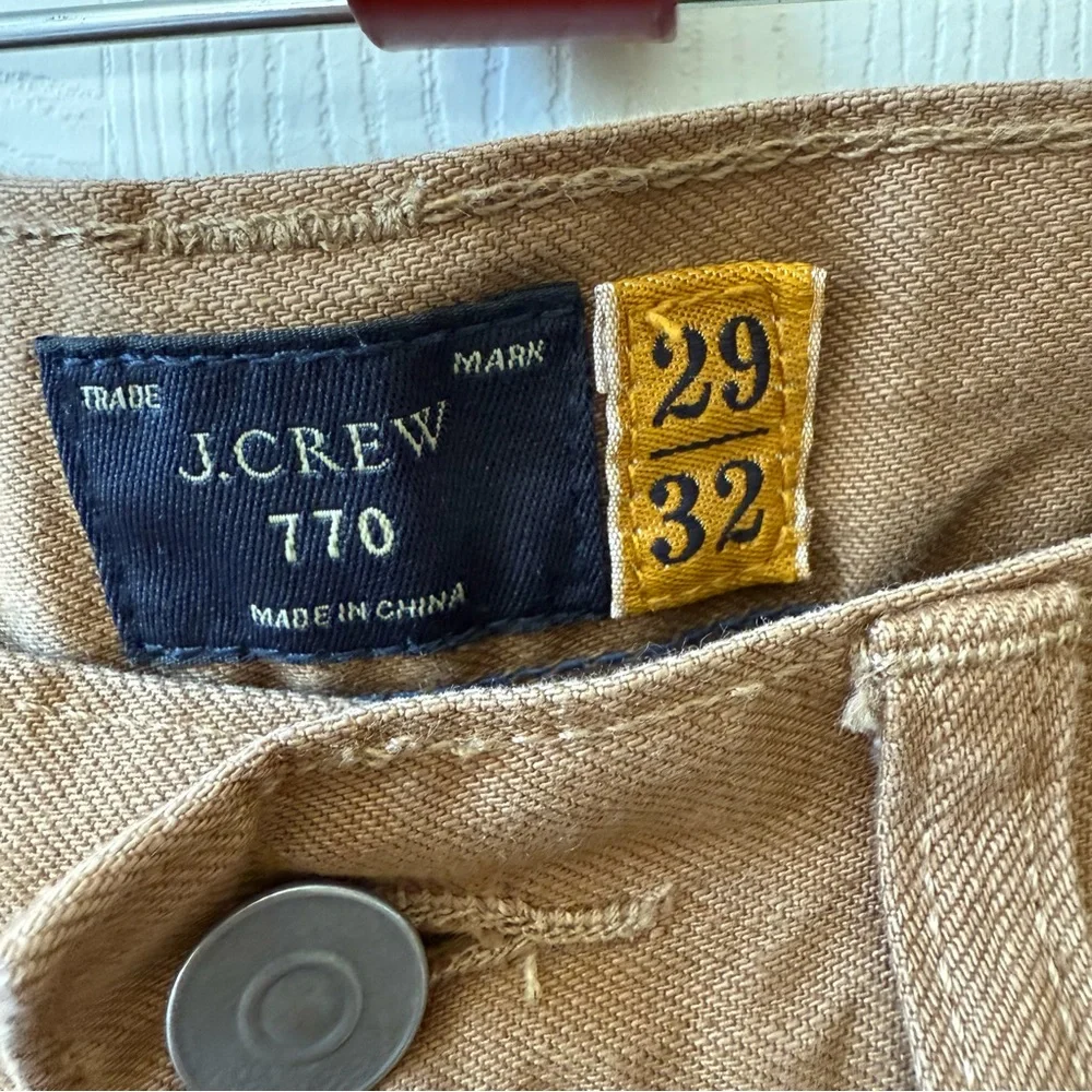 J.Crew 770 Khaki Slim Fit Jeans Mens Size 29x32